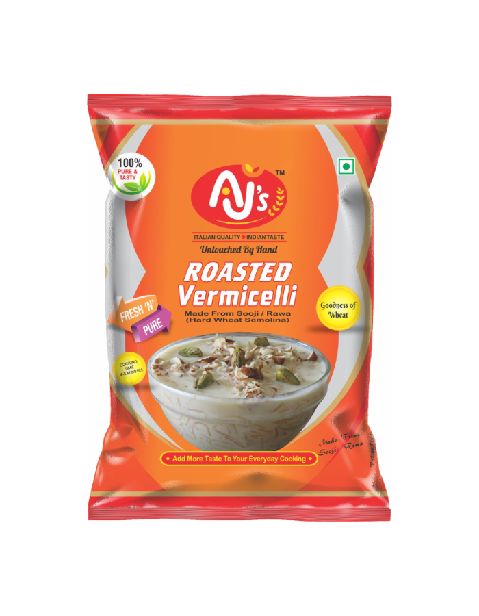 Roasted Vermicelli -100% Wheat Semolina/Rawa | Zero Cholesterol | No Trans Fats | Healthy